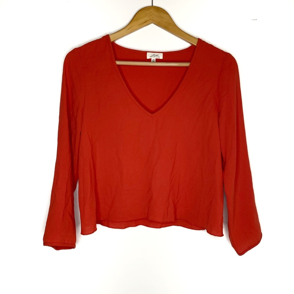 Wilfred V-Neck Long Sleeve Top